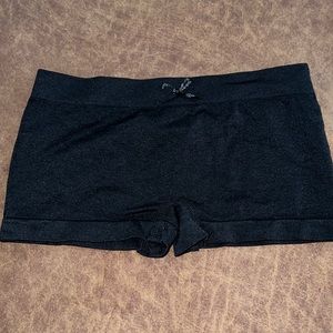 Sofra Girl Black Microfiber Seamless Boyshorts